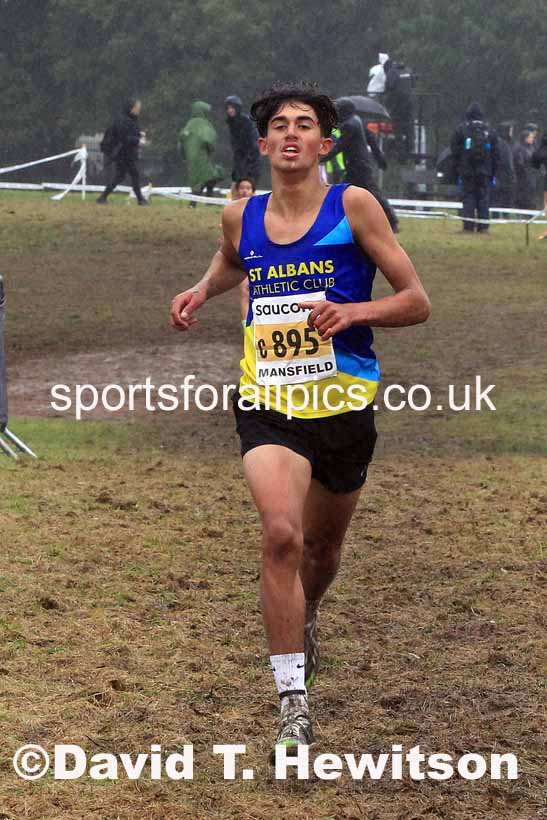 Boys Under-15s 2023 National Cross Country Relays, Berry Hill Park, Mansfield.  Photo: David T. Hewitson/Sports for All Pics